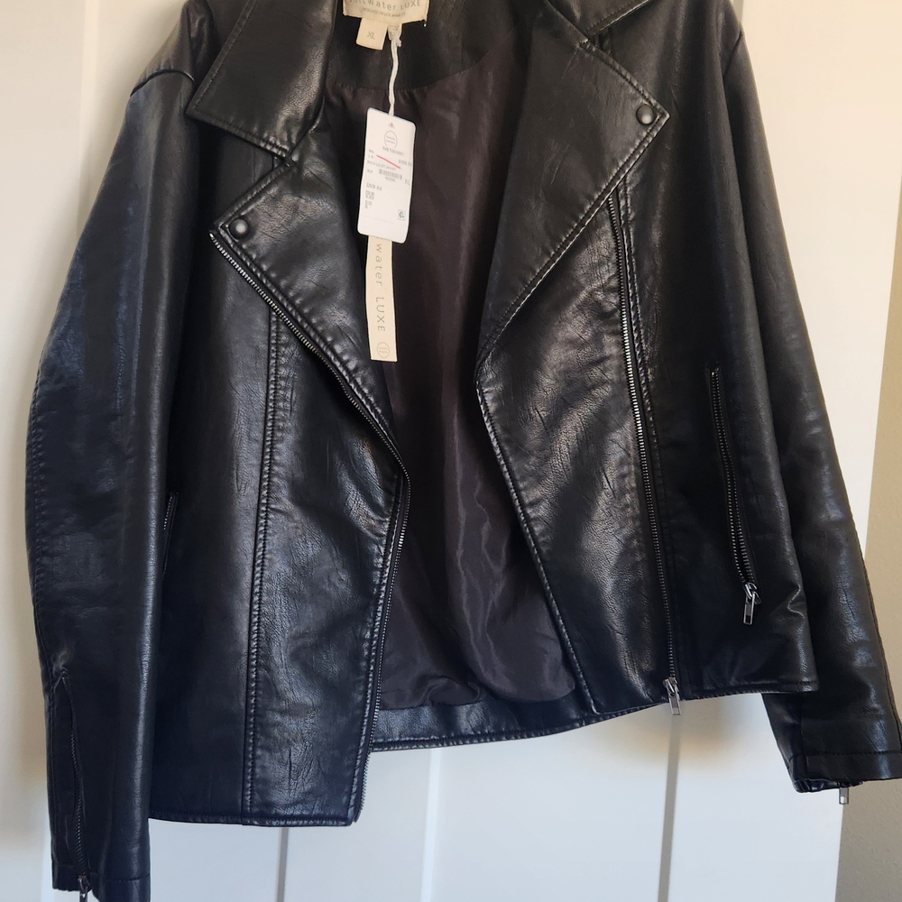 Saltwater LUXE Black Leather Jacket